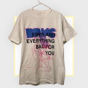 Jaden Smith MSFTS ERYS T-Shirt white medium front and back graphic Size Large